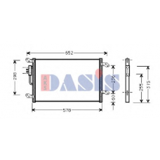 302000N AKS DASIS Конденсатор, кондиционер