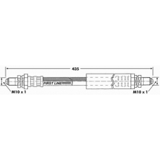 FBH6149 FIRST LINE Тормозной шланг