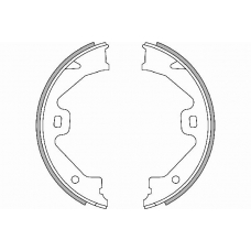 18492740688 S.b.s. Комплект тормозных колодок, стояночная тормозная с