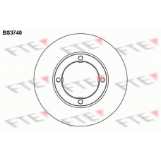 BS3740 FTE Тормозной диск