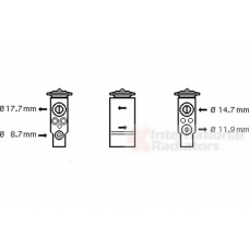 58001113 VAN WEZEL Расширительный клапан, кондиционер