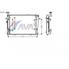 HY2130 AVA Радиатор, охлаждение двигателя