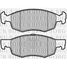 BBP2087 BORG & BECK Комплект тормозных колодок, дисковый тормоз