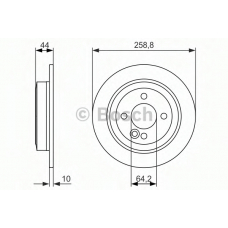 0 986 479 886 BOSCH Тормозной диск