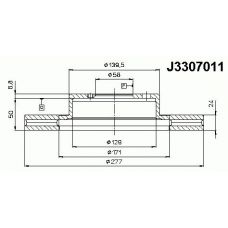 J3307011 NIPPARTS Тормозной диск