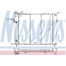 60989 NISSENS Радиатор, охлаждение двигателя