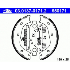 03.0137-0171.2 ATE Комплект тормозных колодок, стояночная тормозная с