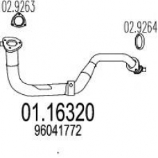 01.16320 MTS Труба выхлопного газа