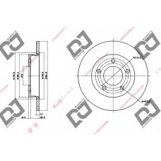 BD1376 DJ PARTS Тормозной диск