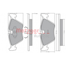 1170643 METZGER Комплект тормозных колодок, дисковый тормоз