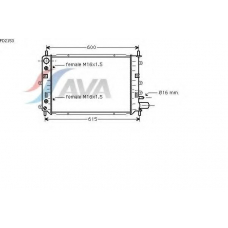 FD2153 AVA Радиатор, охлаждение двигателя