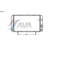 RT2123 AVA Радиатор, охлаждение двигателя