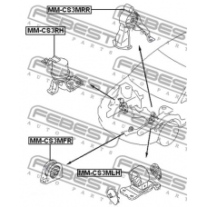 MM-CS3MRR FEBEST Подвеска, двигатель