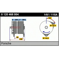 0 120 468 004 BOSCH Генератор