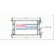 1805901 KUHLER SCHNEIDER Радиатор, охлаждение двигател