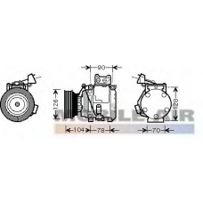 5300K466 VAN WEZEL Компрессор, кондиционер