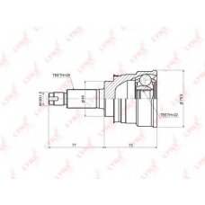 CO-7323 LYNX Co-7323 шрус наружный suzuki baleno 1.3 88-90