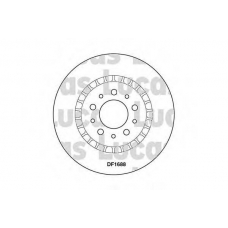 DF1688 TRW Тормозной диск