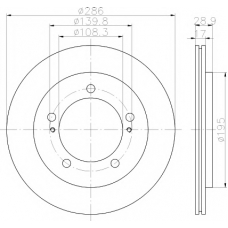 8DD 355 111-791 HELLA PAGID Тормозной диск