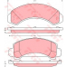 GDB1242 TRW Комплект тормозных колодок, дисковый тормоз