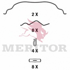 MDP3090K MERITOR Комплект тормозных колодок, дисковый тормоз