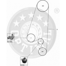 SK-1074 OPTIMAL Комплект ремня грм