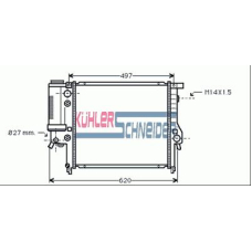 1409801 KUHLER SCHNEIDER Радиатор, охлаждение двигател