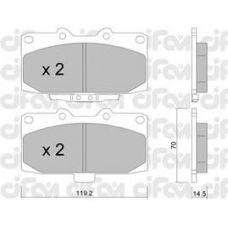 822-413-0 CIFAM Комплект тормозных колодок, дисковый тормоз