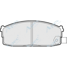 PAD454 APEC Комплект тормозных колодок, дисковый тормоз