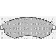 BBP1240 BORG & BECK Комплект тормозных колодок, дисковый тормоз