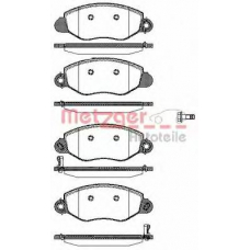 0772.12 METZGER Комплект тормозных колодок, дисковый тормоз