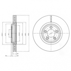BG4203 DELPHI Тормозной диск