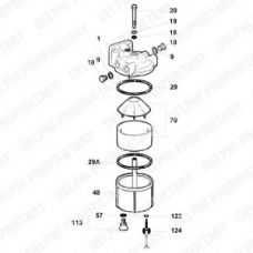 5836B250 DELPHI Топливный фильтр