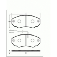 1501221947 S.b.s. Комплект тормозных колодок, дисковый тормоз