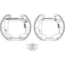 8DB 355 004-211 HELLA Комплект тормозных колодок