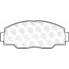 BP855 QUINTON HAZELL Комплект тормозных колодок, дисковый тормоз