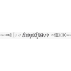 722 118 TOPRAN Трос, управление сцеплением
