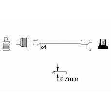 0 986 356 854 BOSCH Комплект проводов зажигания