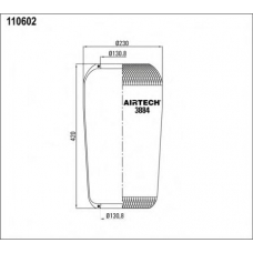 3884 Airtech Кожух пневматической рессоры