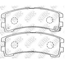 PN2304 NiBK Комплект тормозных колодок, дисковый тормоз