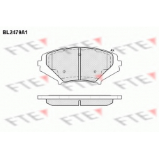 BL2479A1 FTE Комплект тормозных колодок, дисковый тормоз