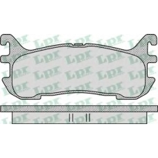 05P1099 LPR Комплект тормозных колодок, дисковый тормоз