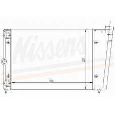 65100 NISSENS Радиатор, охлаждение двигателя