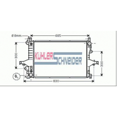 3300141 KUHLER SCHNEIDER Радиатор, охлаждение двигател