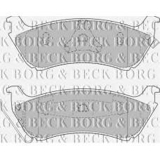 BBP1666 BORG & BECK Комплект тормозных колодок, дисковый тормоз