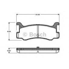 0 986 TB2 563 BOSCH Комплект тормозных колодок, дисковый тормоз