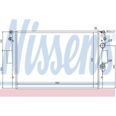 61985 NISSENS Радиатор, охлаждение двигателя