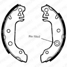 LS1215 DELPHI Комплект тормозных колодок