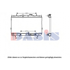 560051N AKS DASIS Радиатор, охлаждение двигателя