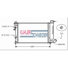 1500371 KUHLER SCHNEIDER Радиатор, охлаждение двигател